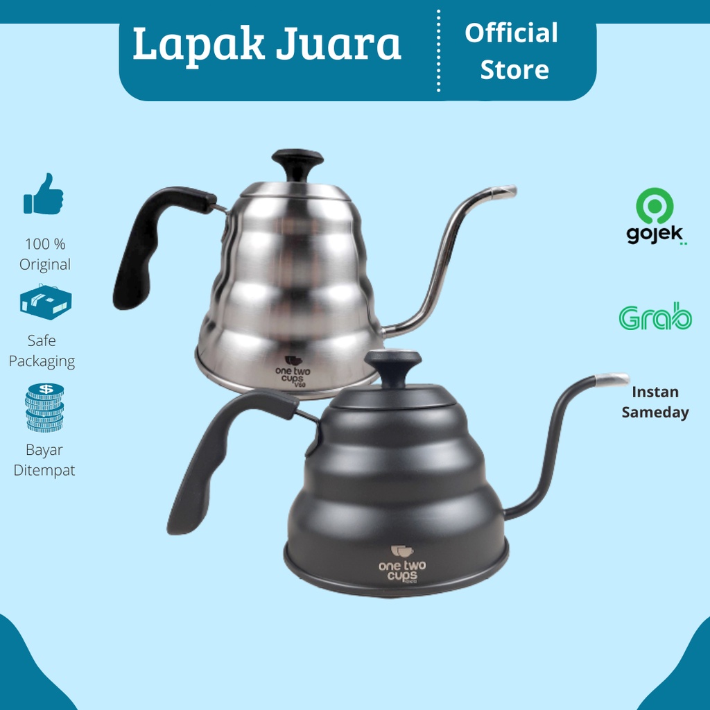 Teko Leher Angsa Termometer Gooseneck Kettle Teko Kopi Termometer Teko Kopi 1 Liter Teko Kopi Leher 