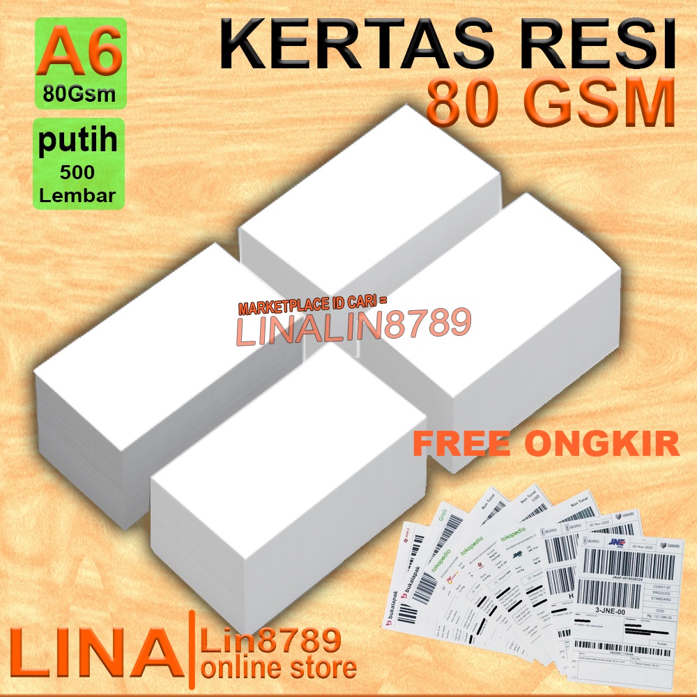 Jual Kertas Hvs A Gr Kertas Print Resi Kertas Resi Online Shopee Indonesia