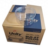 TOPLES STOPLES PLASTIK UNITY BULAT POLOS 14.5X7CM 888