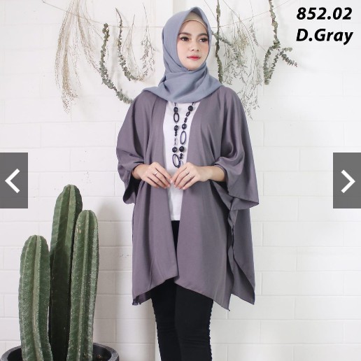 BD 852 CARDIGAN - ABG OUTER POLOS HYGET LUARAN PENDEK CANTIK KANTOR KERJA MURAH MUSLIMAH CANTIK RENA