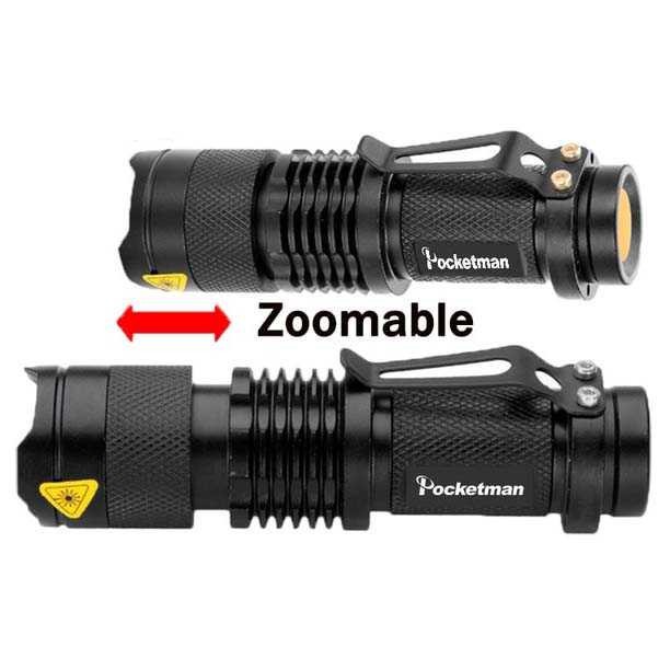 Bayar Ditempat TaffLED Senter LED 2000 Lumens Waterproof + Charger + Box Pocketman P1