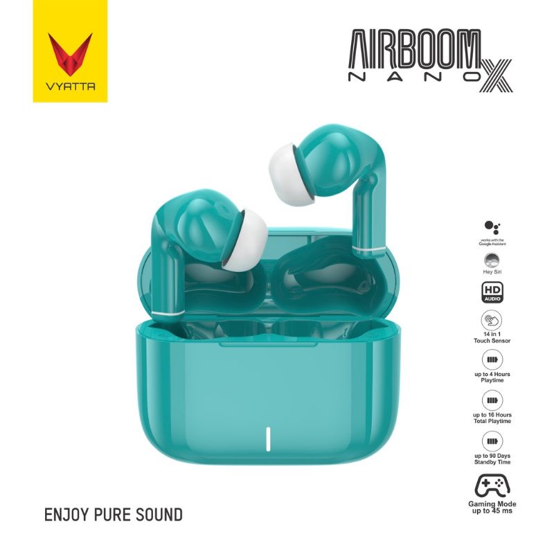 Jual VYATTA Airboom Nano X TWS Bluetooth Headset Shopee Indonesia