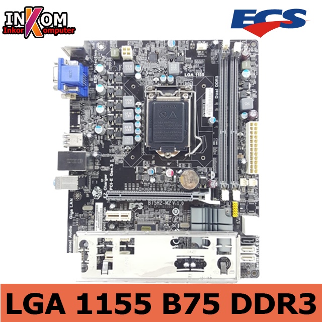 MOBO INTEL LGA 1155 B75 2 SLOT RAM - ECS