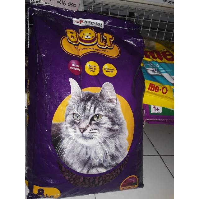 Makanan Kucing BOLT TUNA 8KG /KARUNG MURAH