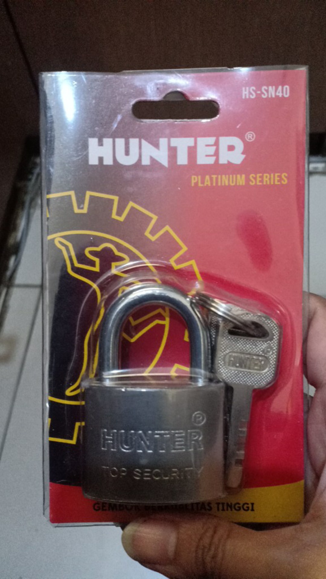 Gembok Chrome Hunter 40 Mm Pendek