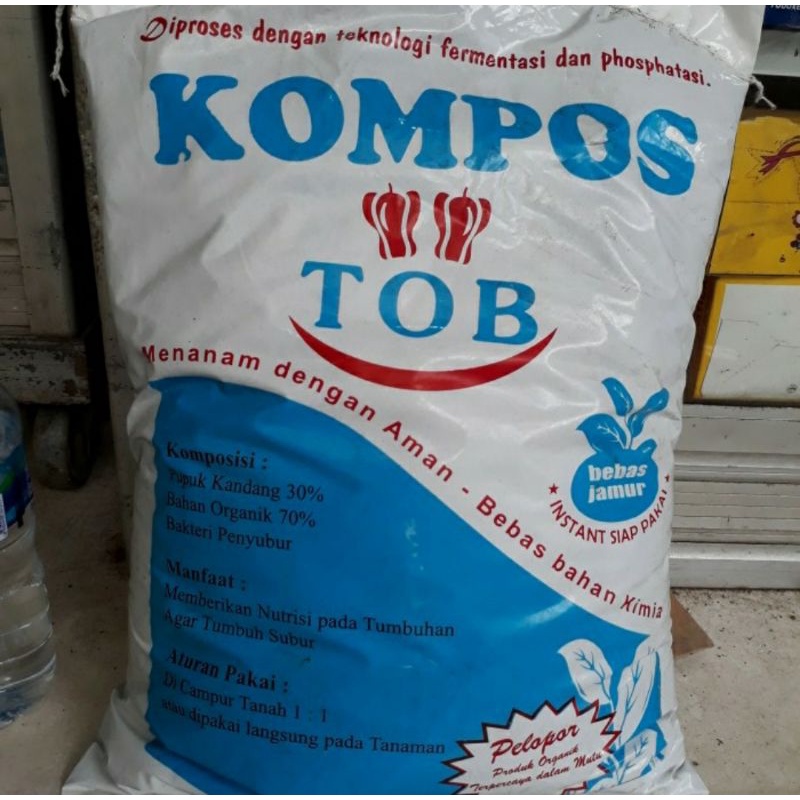 TOB kompos 5 kg, media tanam organik, media tanam subur tanaman, Pupuk