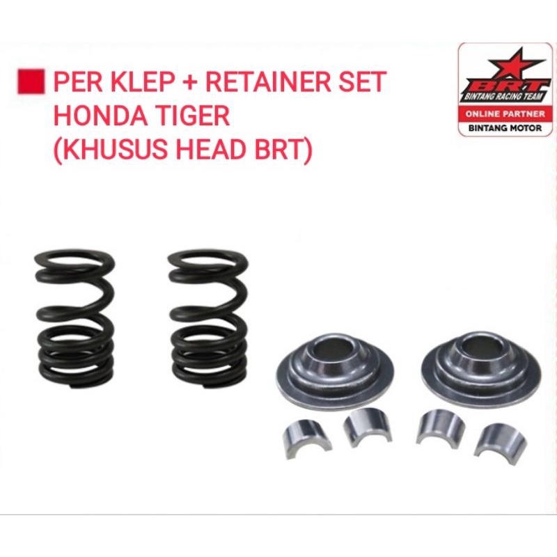 PER KLEP + RETAINER SET BRT - KHUSUS HEAD BRT - HONDA TIGER