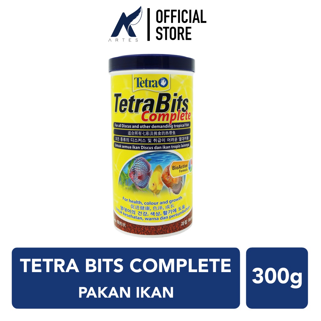 TETRA BITS COMPLETE Pakan-Makanan-Pelet-Pellet Ikan Hias Tropis-Neon-Koki-Manfish-Discus-Diskus Tetr