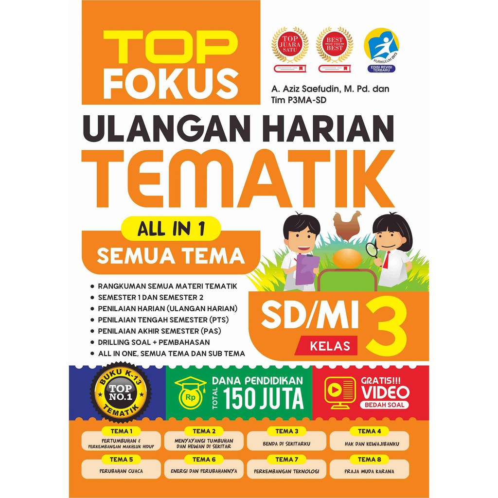 Kelas 3 Sd/mi: Top Fokus Ulangan Harian Tematik