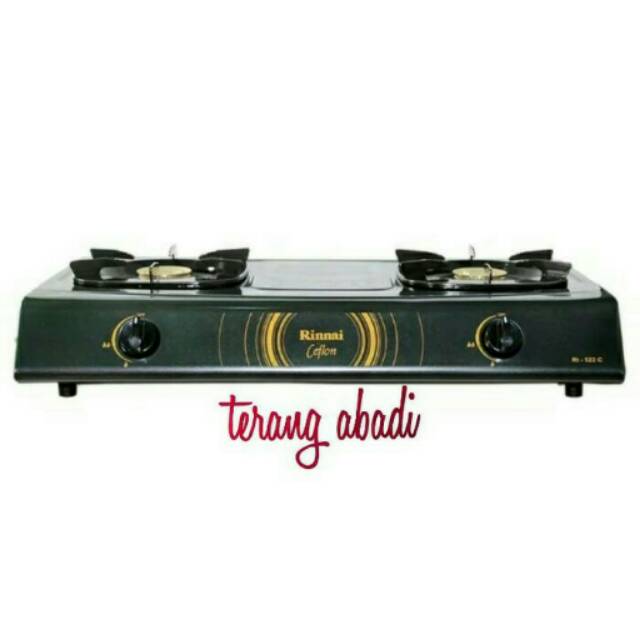 Kompor gas rinnai 2tungku 522c teflon