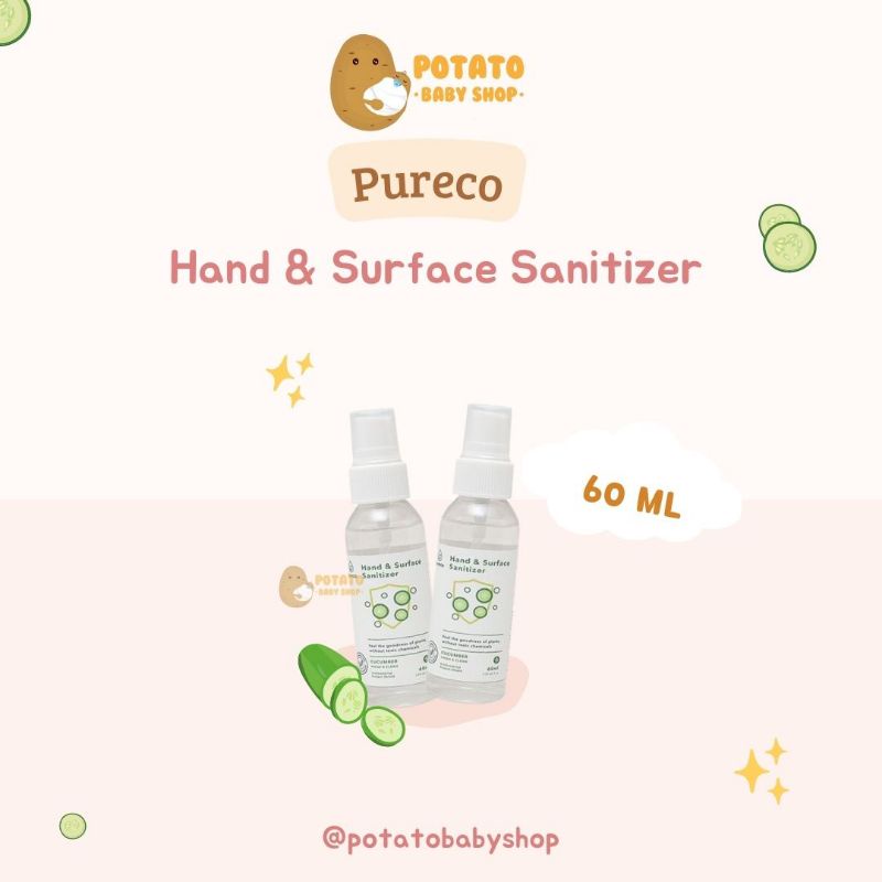 Pureco Hand &amp; Surface Sanitizer 60ml