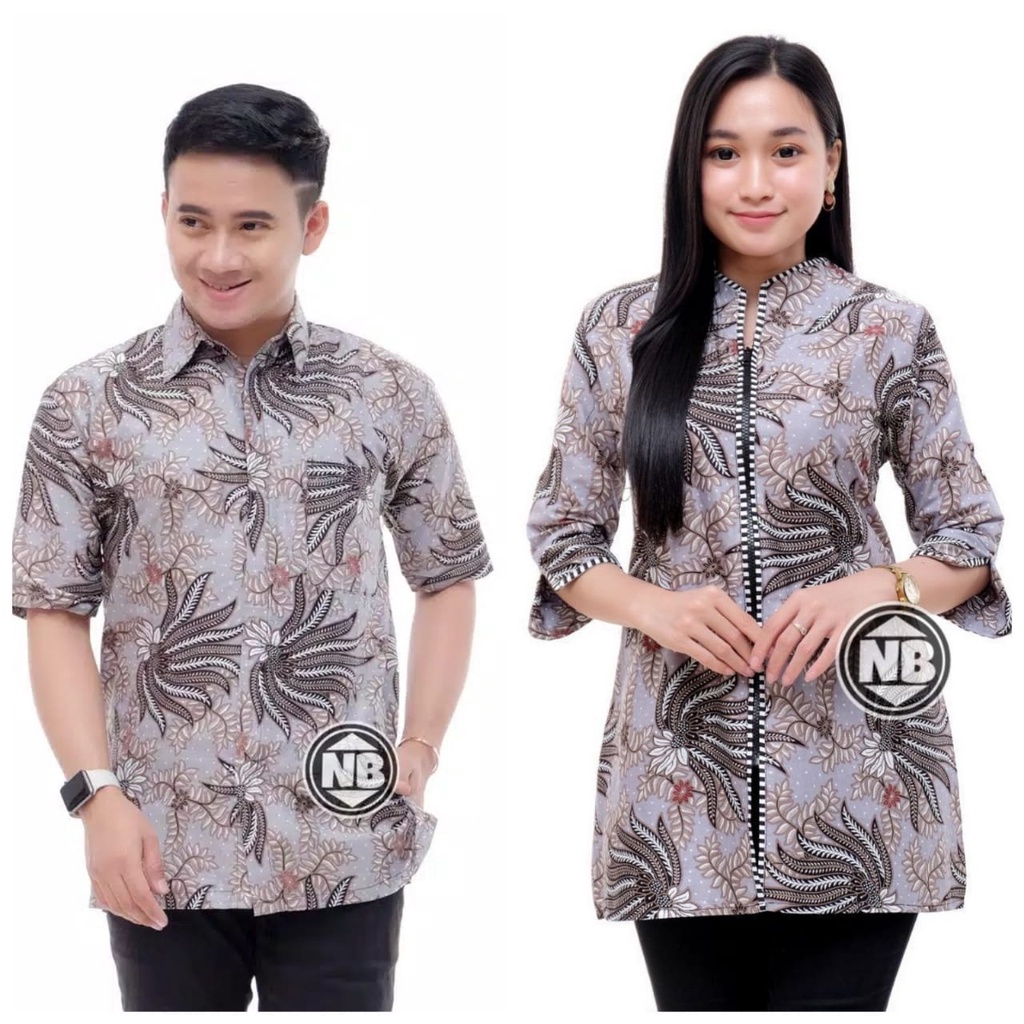 COUPEL BATIK MOTIF  KUBIS ABU SARIMBIT BATIK M L XL