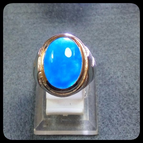 CINCIN BLUE SKY AGATE CHALCEDONY HIGH QUALITY SIZE KANTORAN