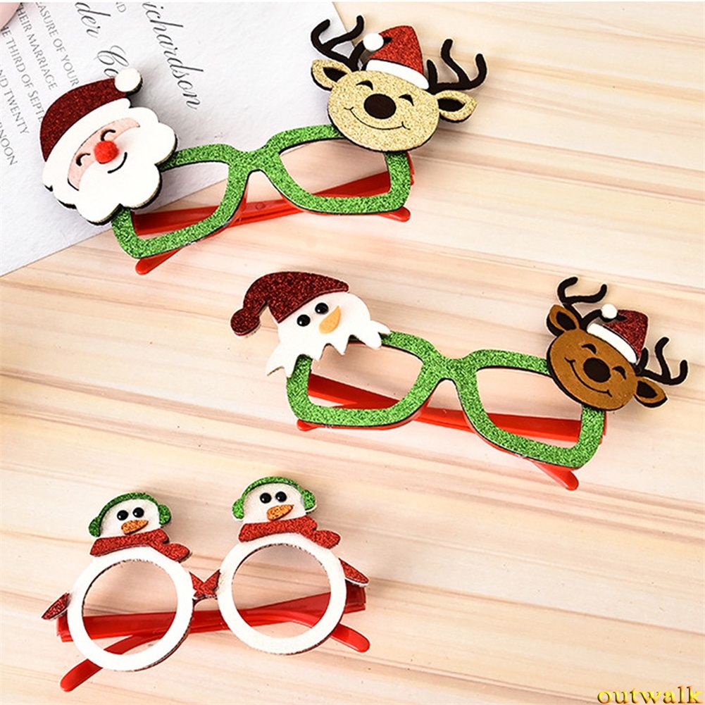 New Christmas decorations glasses adult children Christmas gifts party holiday supplies creative glasses frame OW