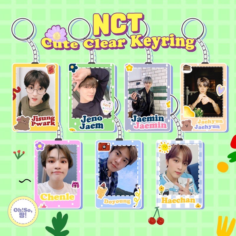 NCT CLEAR KEYRING KEYCHAIN GANTUNGAN KUNCI NCT127 NCTU