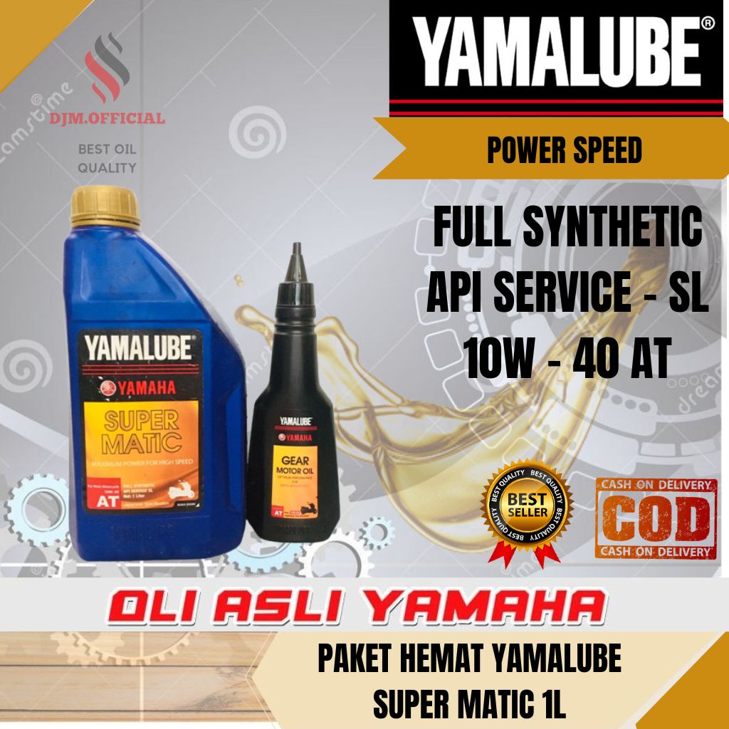 PAKET HEMAT OLI YAMALUBE SUPER MATIC 1L + OLI GARDAN YAMALUBE 140ml