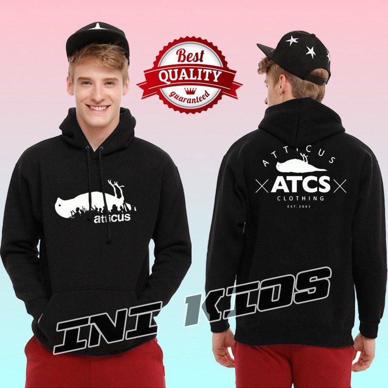 BERKUALITAS Jaket ATTICUS CLOTHING EST 2001 Keren Pria Sweater Hoodie ATTICUS