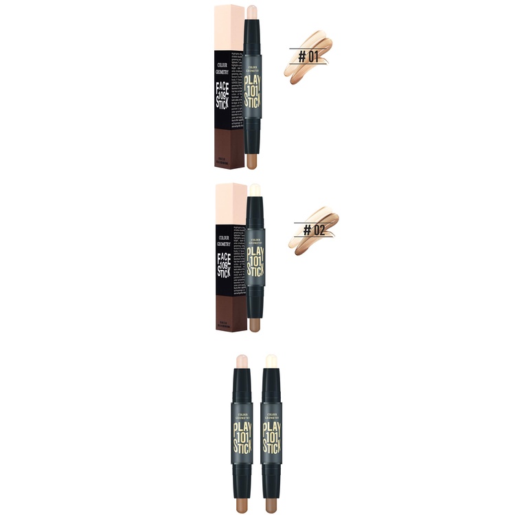 Lameila Highlight Contour Krim Face Eye Foundation Concealer Highlight Contour Pen Stick Cream