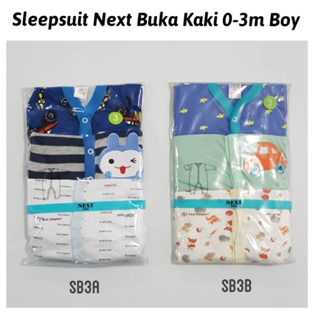 Sleepsuit Bayi Buka Kaki Baju Tidur Piyama Baby Jumper Panjang 3 6 Bulan