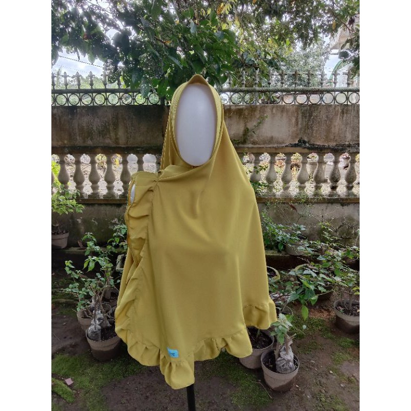 khimar belah jilbab belah samping