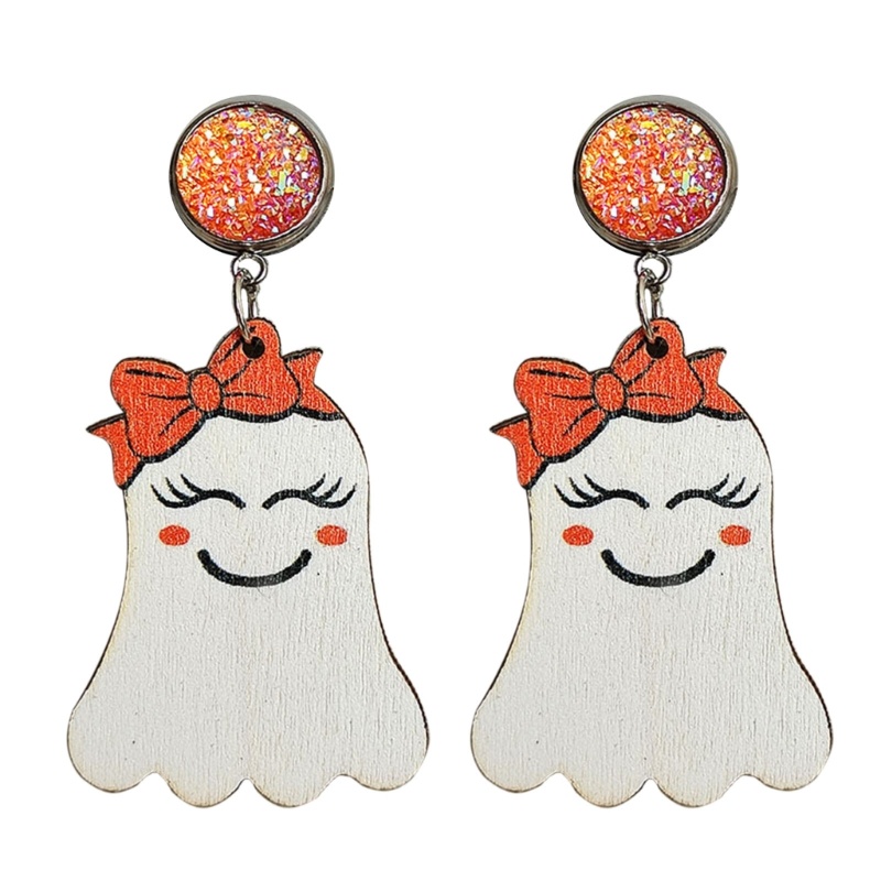 Anting Menjuntai Desain Hantu Halloween Untuk Hadiah