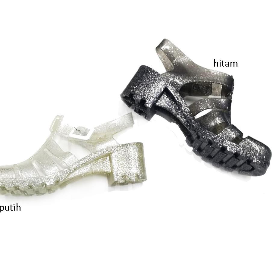 Top Produk.. FLASHSALE JELLYSHOES BARABARA HX002-G GLITTER (O1) SIZE36-40