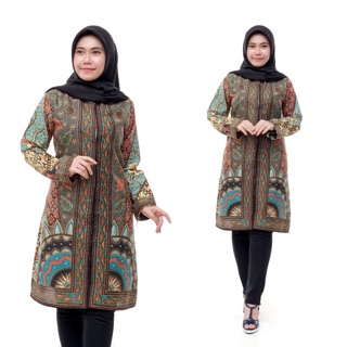 NEW MOTIF Tunik  Batik  Victory Baju  Batik  Wanita Seragam 