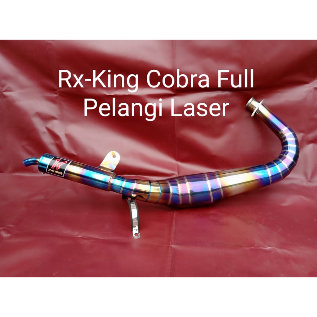KNALPOT RACING KALIBER COBRA FULL PELANGI RX KING
