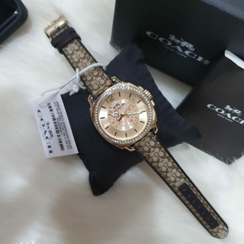 JAM TANGAN PRIA WANITA | RANTAI | KULIT | KARET | MURAH | WANITA COACH INCLUDE BOX