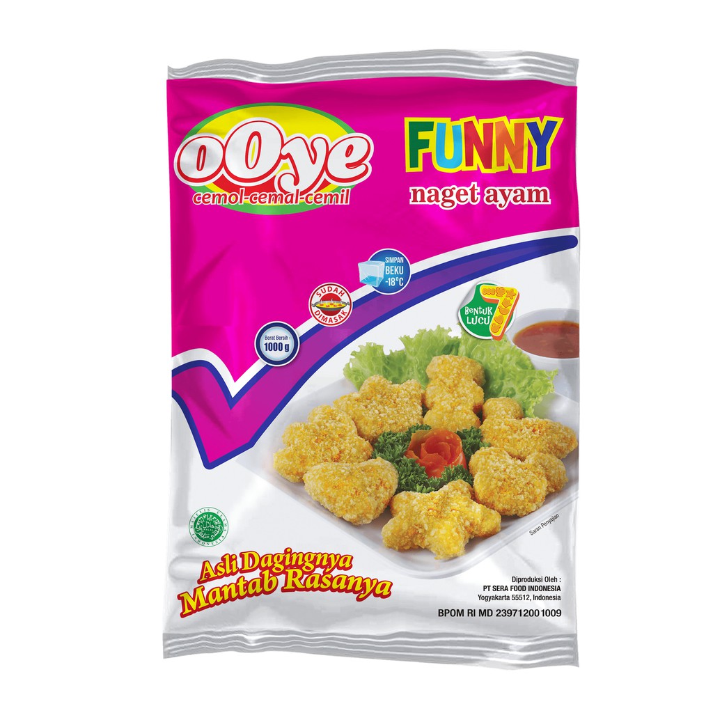 

Ooye Naget Ayam Funny 1000 gr