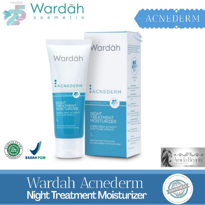 Wardah Acnederm Night Treatment Moisturizer