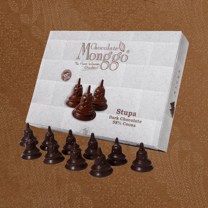 

Hadiah STUPA Coklat Monggo 10 x9 Gram Dark Chocolate 58% Cokelat Choco promo