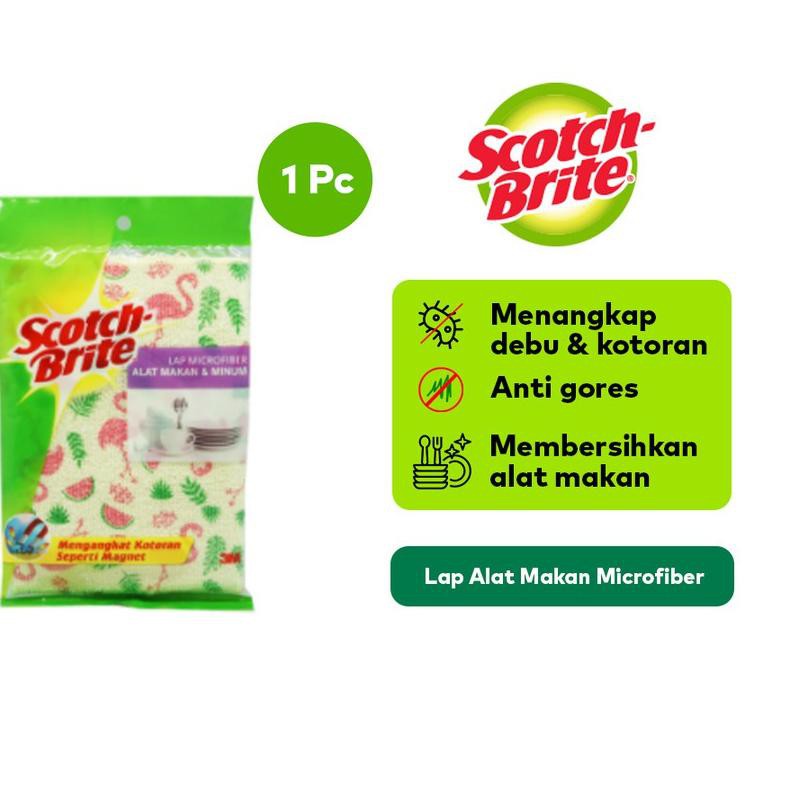 3M SCOTCH BRITE ID-87 LAP ALAT MAKAN MICROFIBER