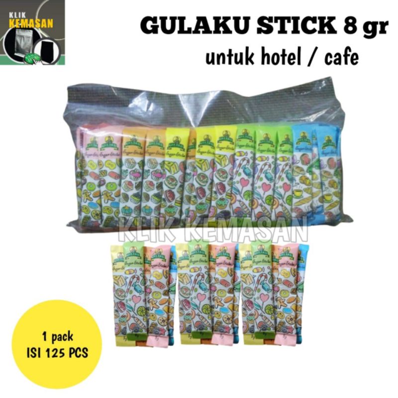 

gula GULAKU STICK 8gr 125 pcs gula sachet stick hotel cafe diabet gula diet gula murah