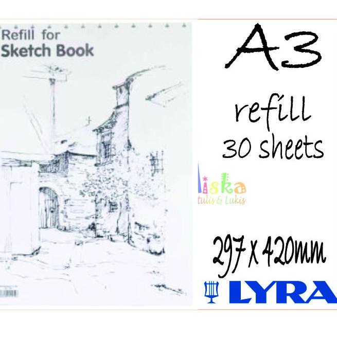 

[KODE RPFFA] Lyra Sketch Book A5, A4, A3, & Refill (Buku Sketsa Lyra A5, A4, A3, &Refill) / Buku gambar