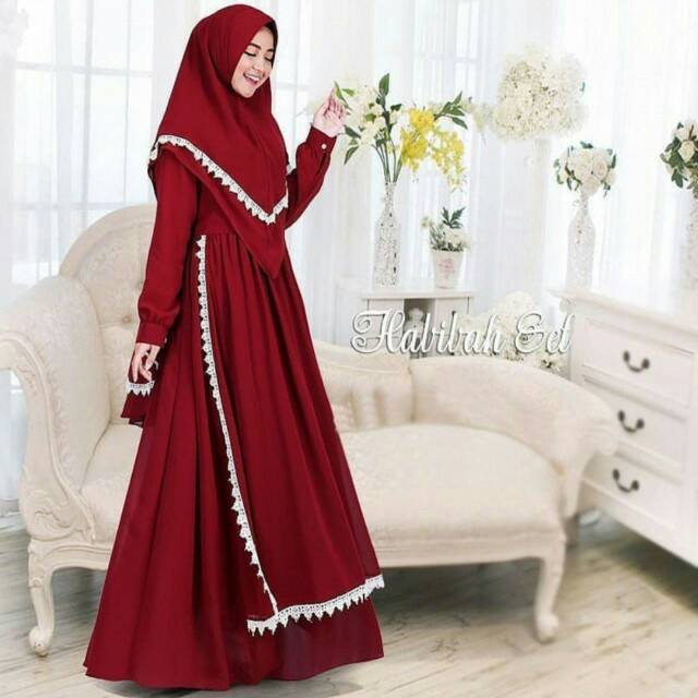 Habibah Set Syari Full Puring | Berisa Fashion Store