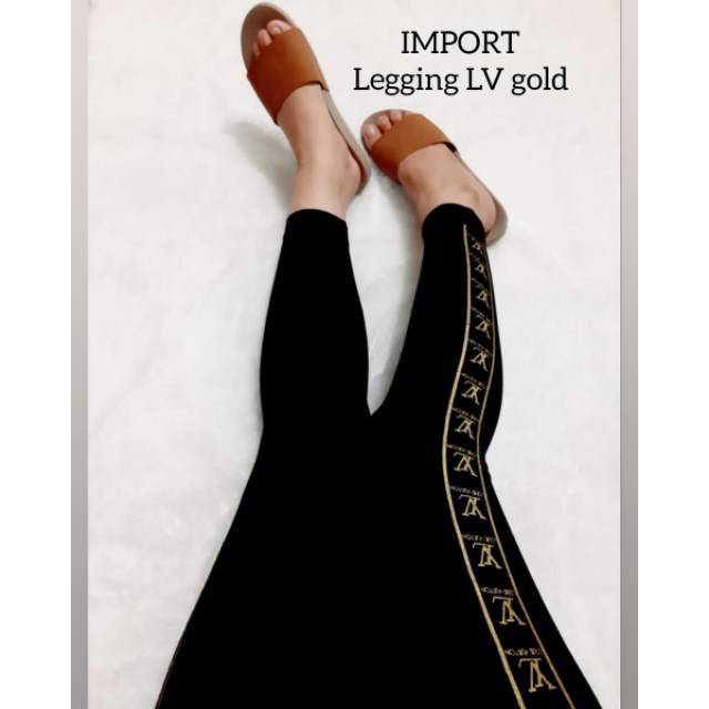 Legging import LV GOLD/LEGGING MURAH