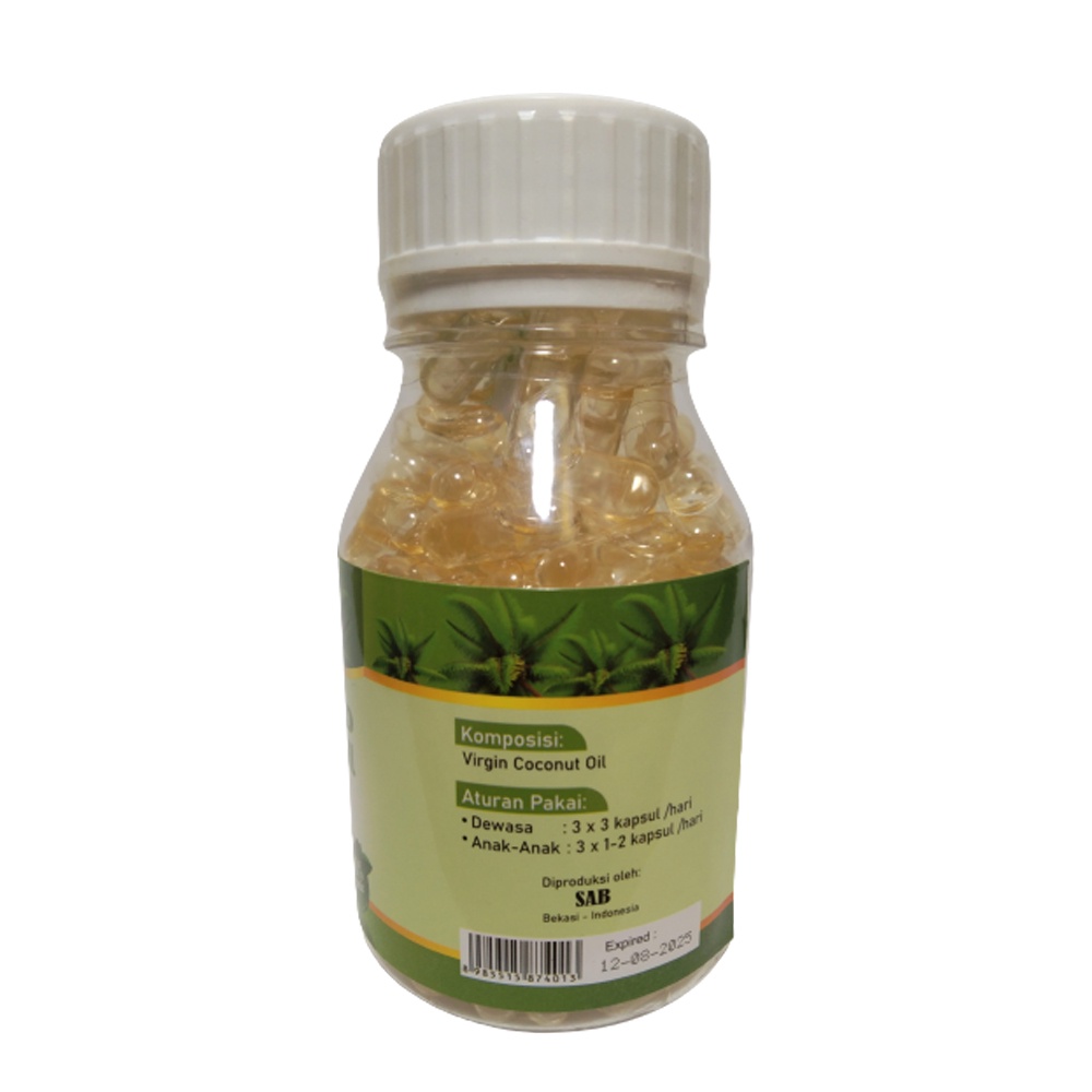 Kapsul VCO Extra Virgin Coconut Oil 200 Kapsul Original