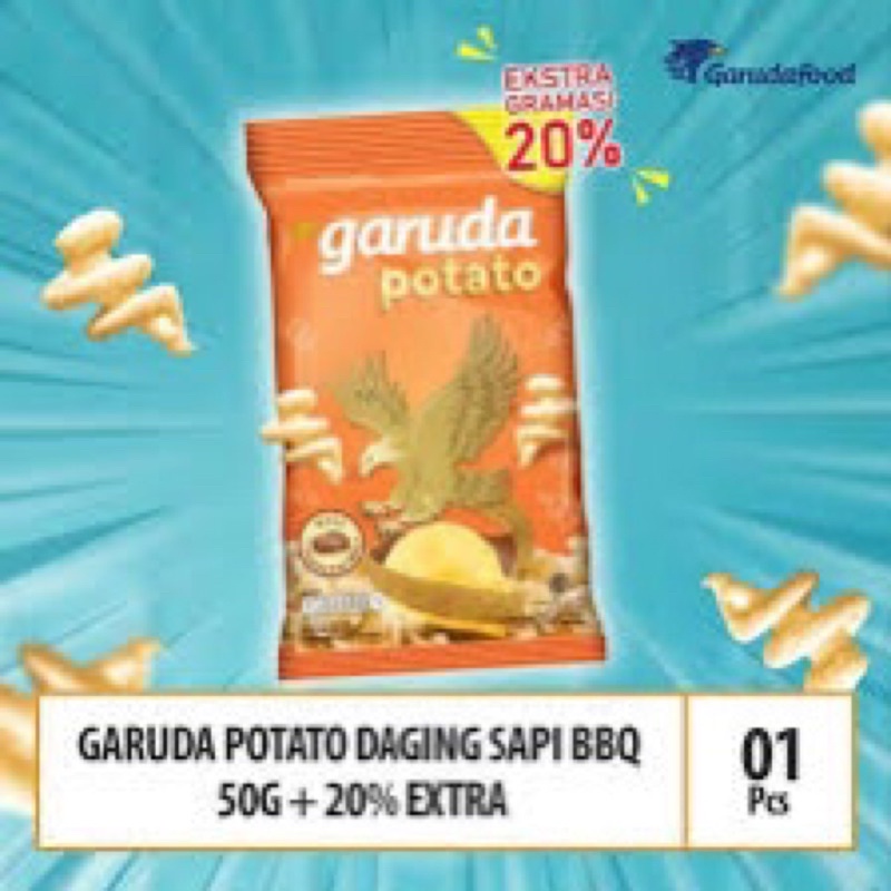 

Garuda Crunchy Potato Daging Sapi BBQ 60gr