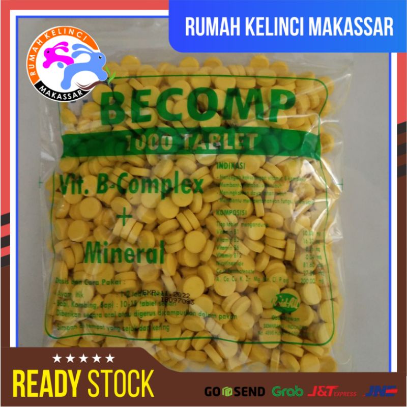 Jual Vitamin Hewan BECOMP Becom B Kompleks Vitamin Nafsu Makan Daya ...