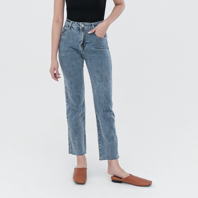 VIERLIN - Jeans 2597 - HIGHWAIST STRAIGHT CUT