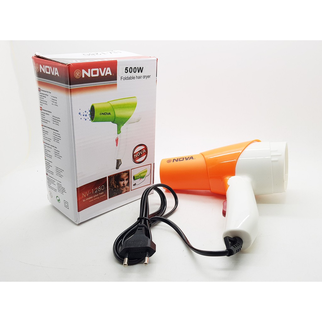 Hair Dryer lipat Merk NOVA NV-1280 / pengering rambut