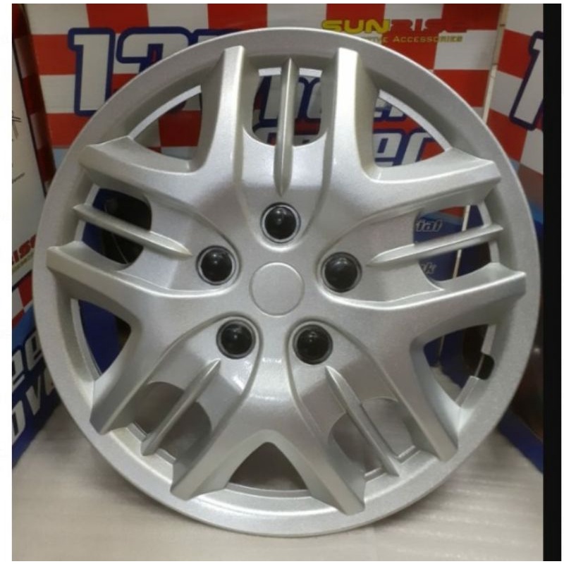 WELDOP DOP RODA RING 14 SILVER ABS PLASTIK 4 PCS