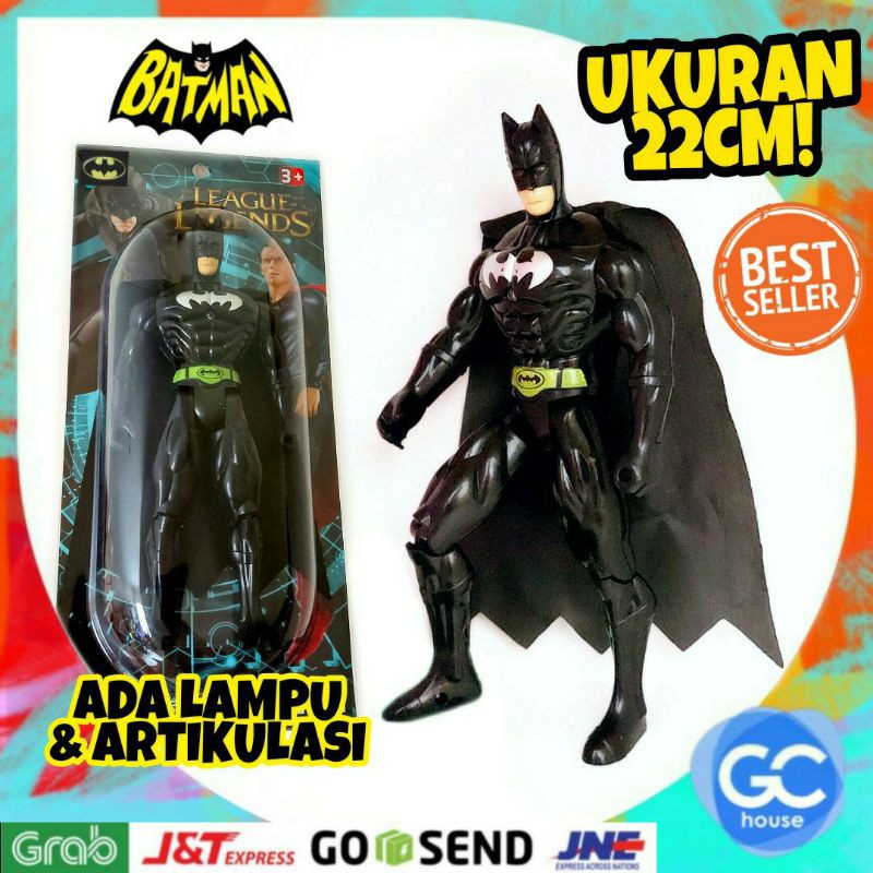 Mainan Anak 16A-2 Set Robot Batman Lampu - Robot Batman - Mainan Anak Termurah | Superhero Batman | 