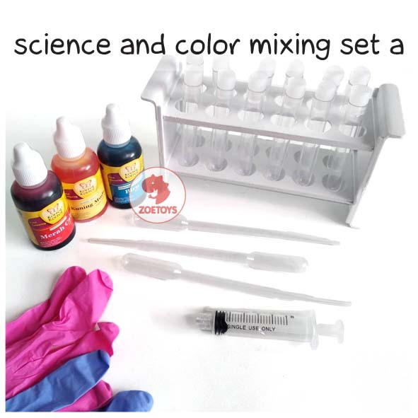 Zoetoys Science And Color Mixing Set | Paket Hemat Science Campur Warna Tools Experiment | Montessori Cultural Science Mainan Edukasi | Cari Bingkisan Hampers