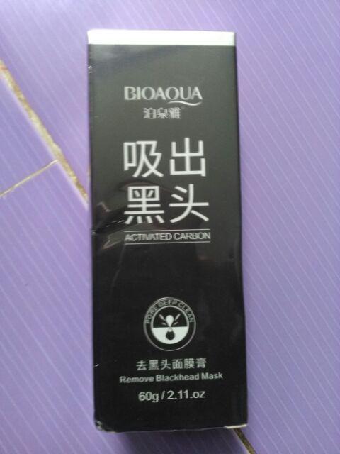 Masker Bioaqua Activated Carbon Remove Blackhead Penghilang Komedo Shopee Indonesia
