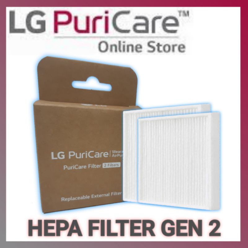 HEPA Filter Masker LG Puricare Wearable Air Purifier Gen 2 Original