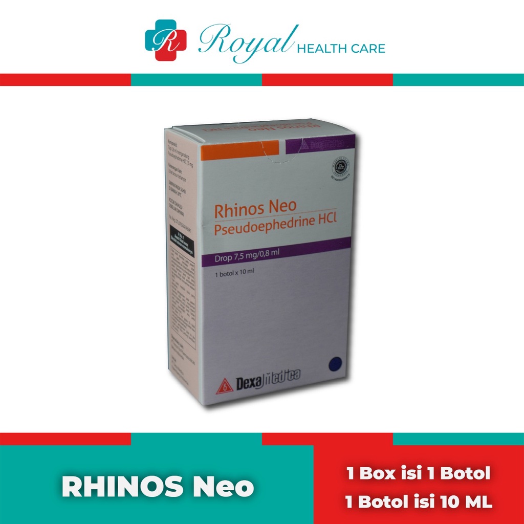 RHINOS NEO DROPS 10ml Meringankan Gejala Hidung Tersumbat / Flu