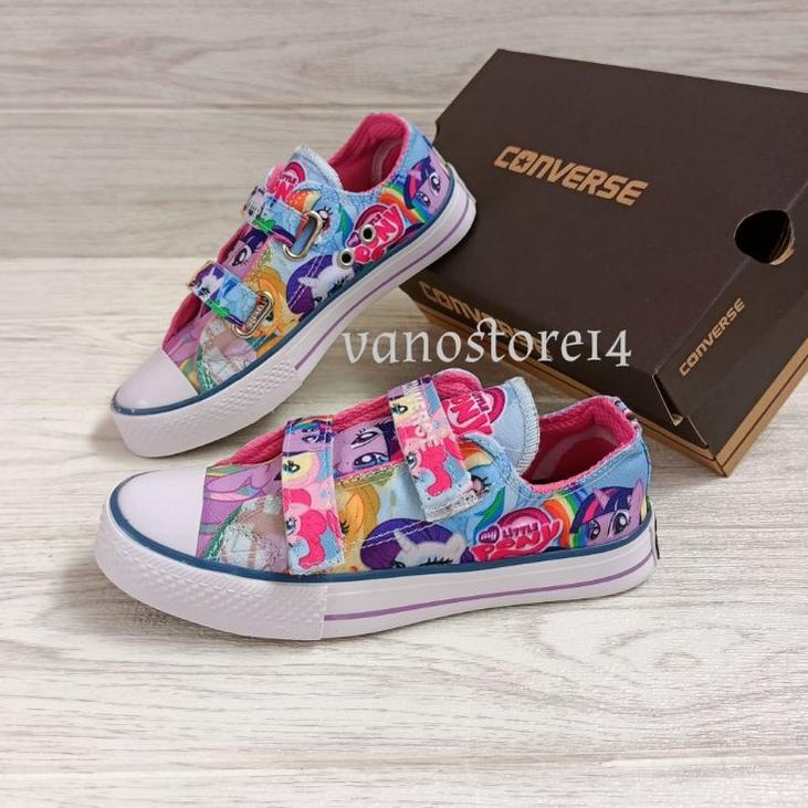 New Sepatu Anak Perempuan Sepatu Sneakers Anak Cewek Converse Motif Little Pony Lucu Keren [TND.20Au