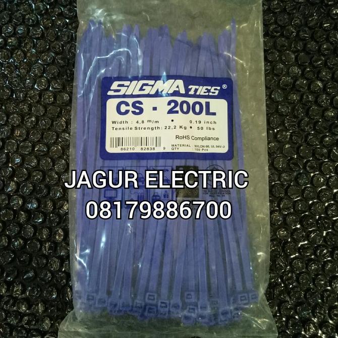 

Office & Stationery | Document Organizer | Cs-200L Cable Ties Sigma Warna Biru Original 20Cm X 4,8Mm | Best Seller